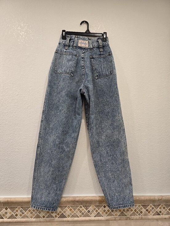 nuovo Denim - vintage 90s Nuovo high-waisted acid-wash denim jeans Size 9